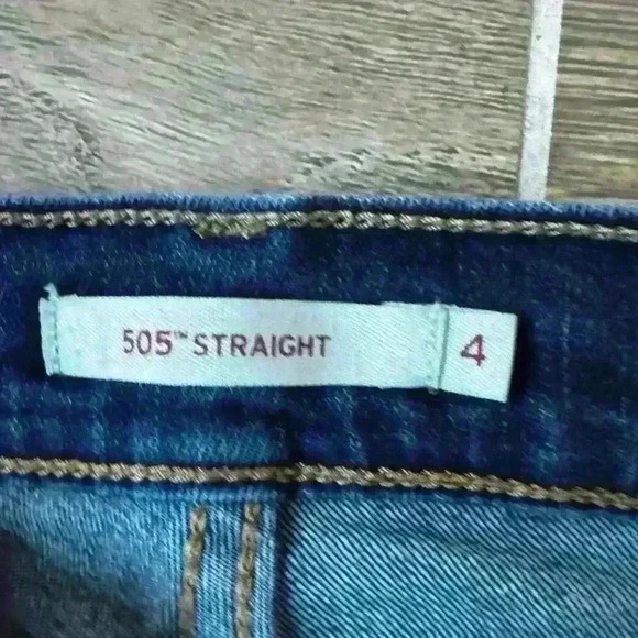 Levi 505 Straight Size 4M W27/ L 32 Denim Jean PC9-15505-0145 western - Picture 4 of 8